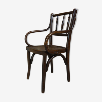 Early 20th century curved wooden chair
