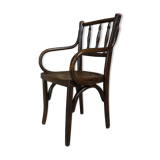 Early 20th century curved wooden chair