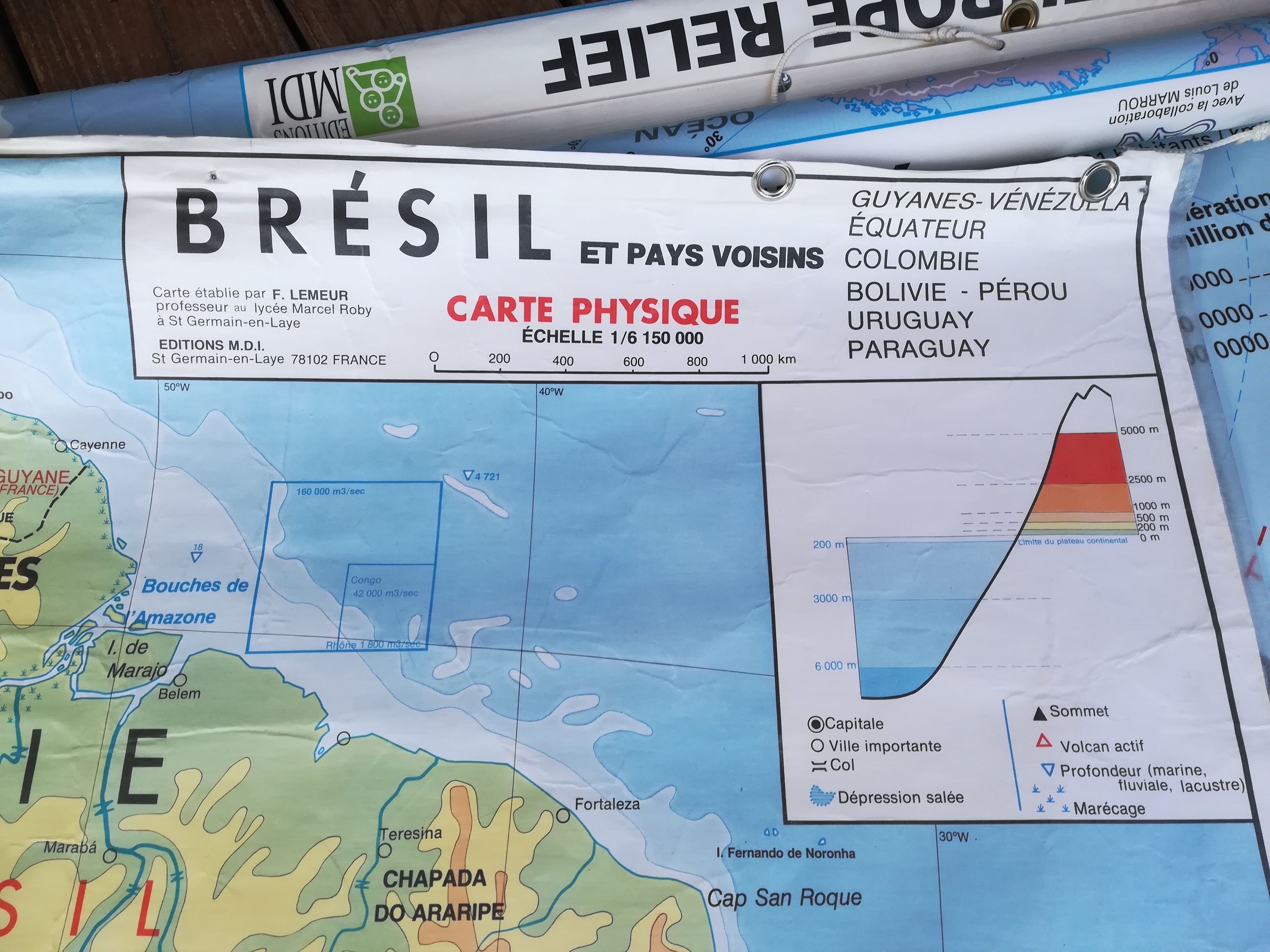 School map poster vintage Brazil Edition MDI