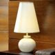 Lampe de salon blanche moderne céramique sphère | modèle Beaulieu