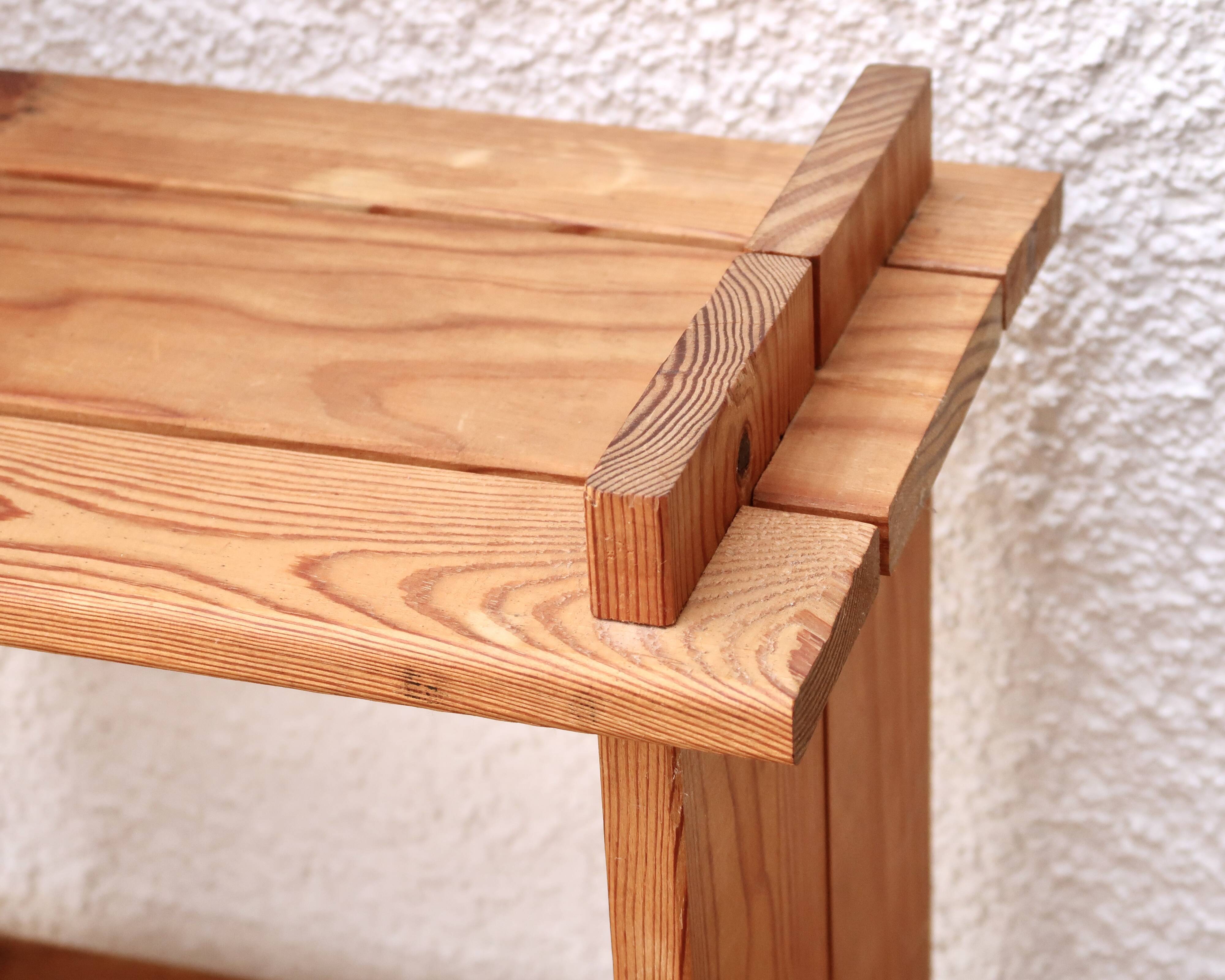 Regain mountain style pine wood shelf bookcase