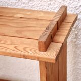 Regain mountain style pine wood shelf bookcase