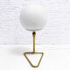 Table or hanging lamp in brass and opal glass 1970