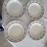 4 deep plates Poitou model from Sarreguemines