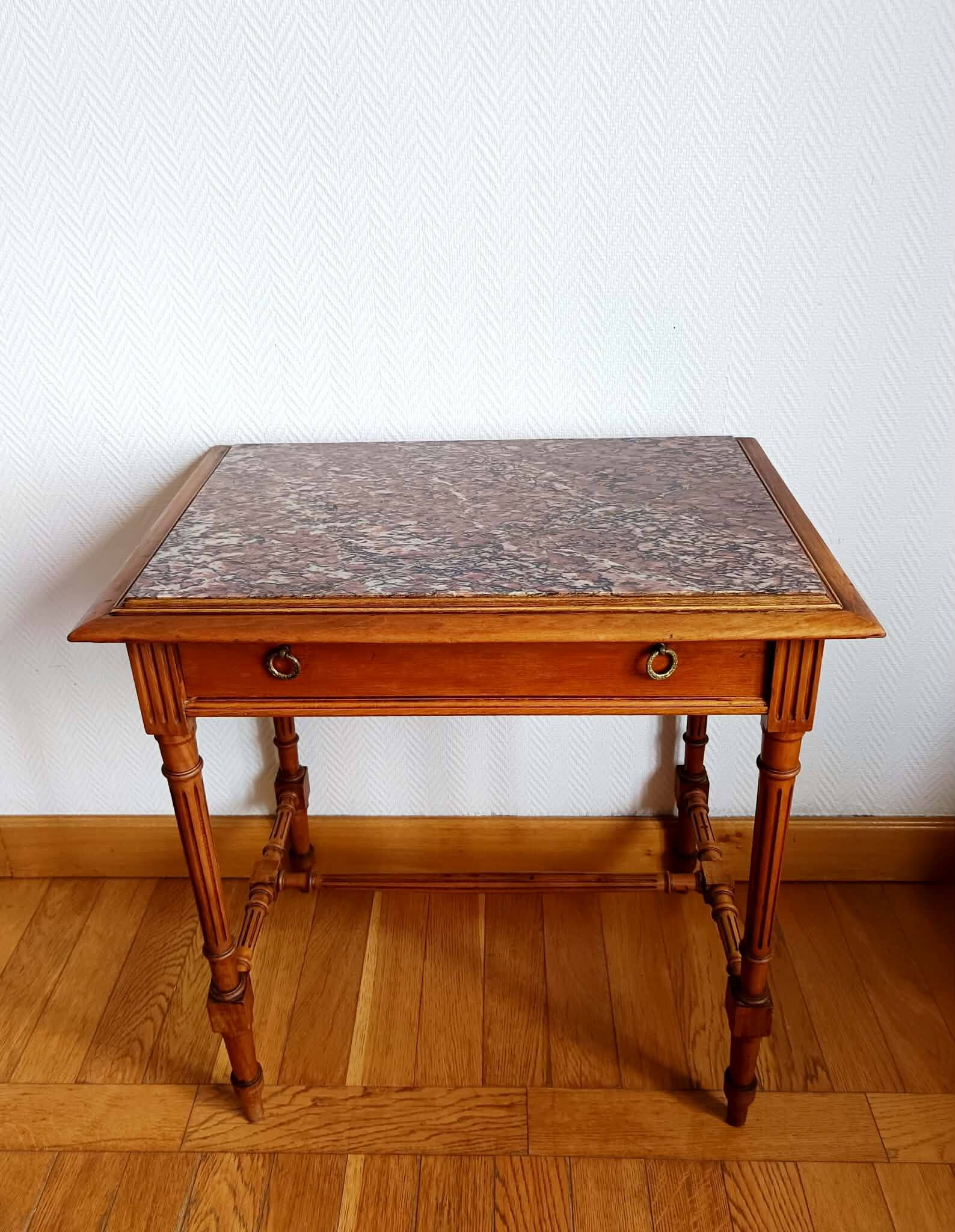 Middle table office marble Louis XVI style