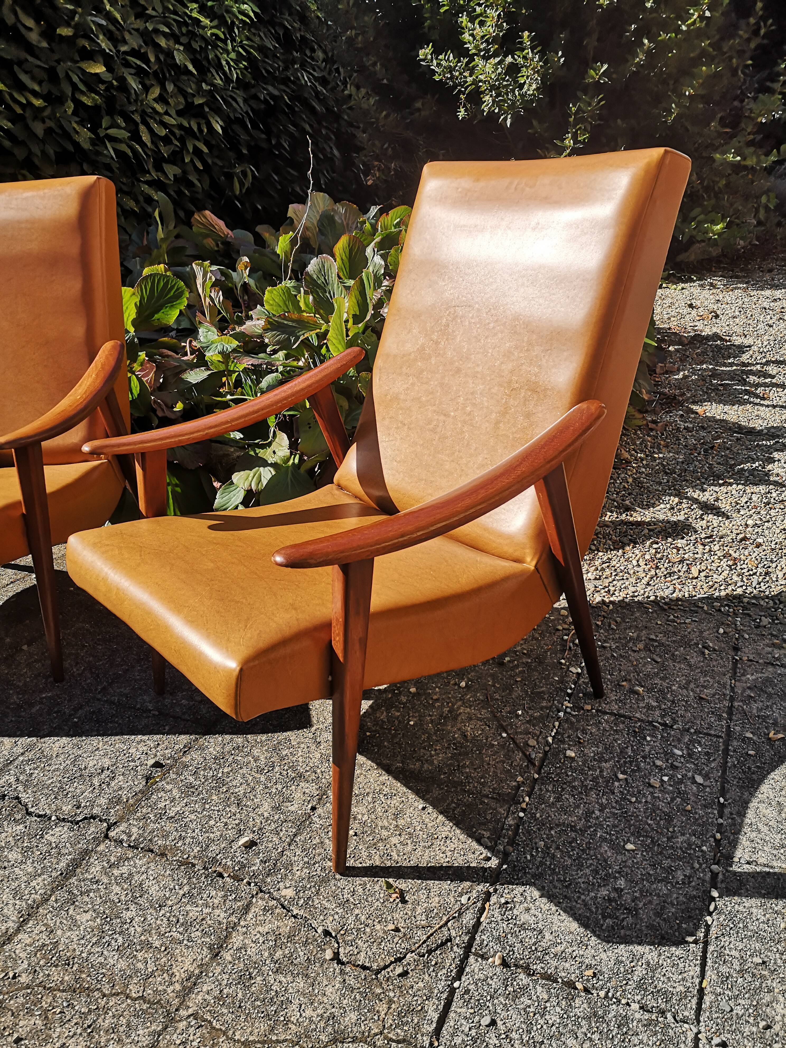 Pair of scandinavian armchairs