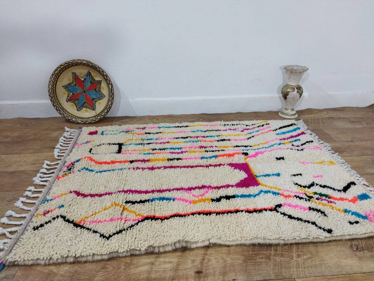 Handcrafted Moroccan Berber Rug 138 X 100 CM