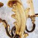 Pair of wall sconces in real bronze Louis XVI style