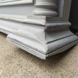 Grey patinated beveled mirror