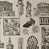 Lithographie sur l'art de la Grèce de 1897