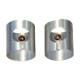 Paire d'appliques spage age feuille inox