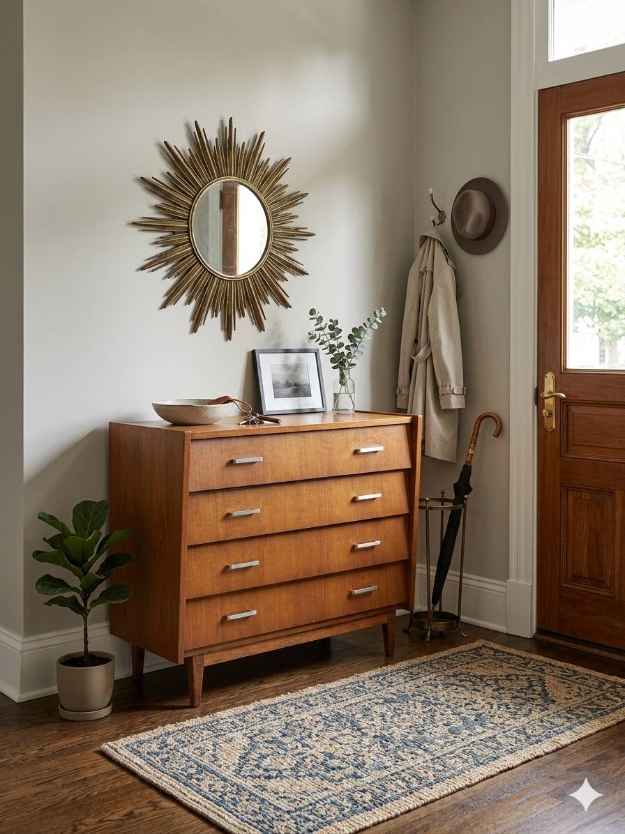 Vintage teak commode from the 1960s.