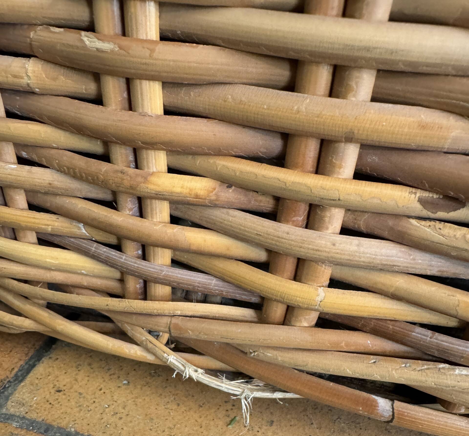 3 seater rattan sofa from Conran shop vintage