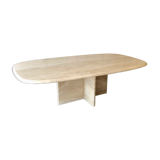 Travertine coffee table