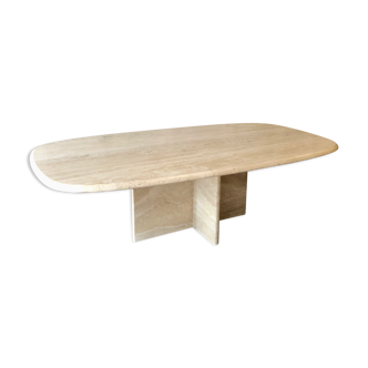 Travertine coffee table