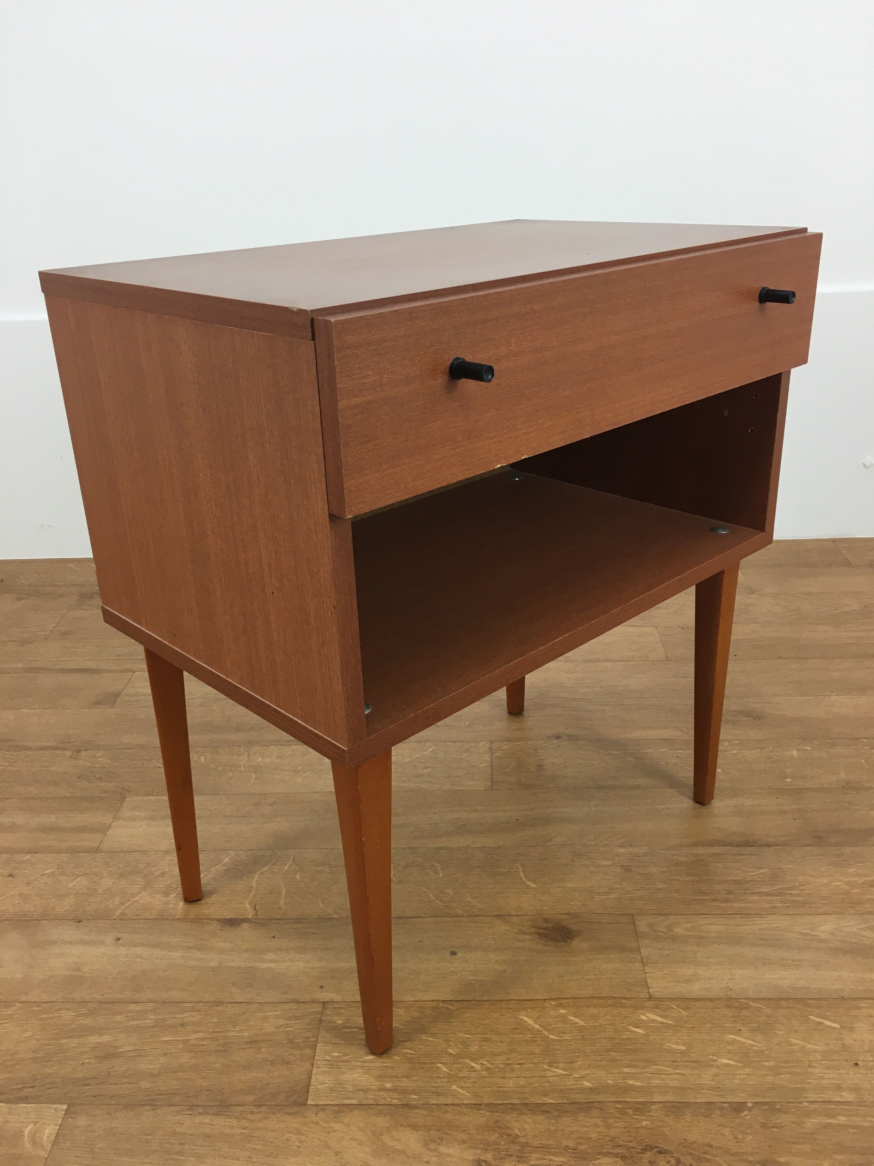 Scandinavian bedside 1 vintage drawer