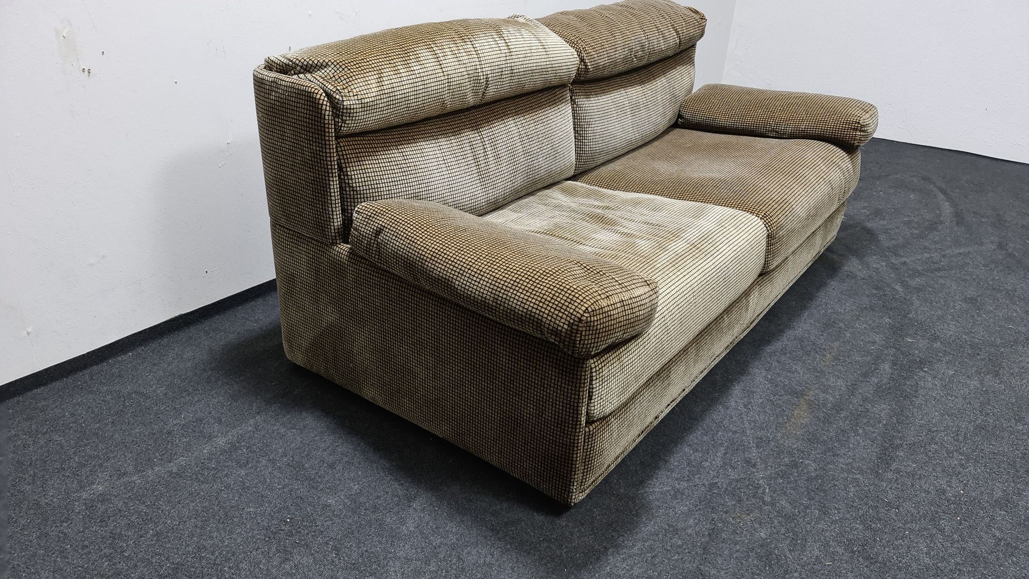 Canapé biplace vintage par Edgar Reutter pour Kill International modèle Delta