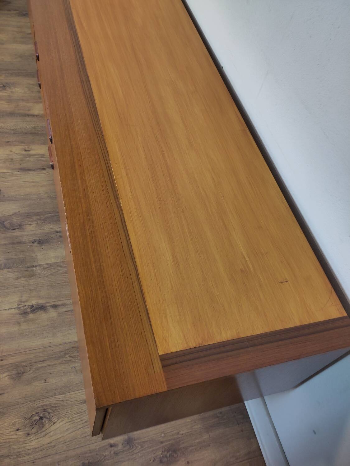 Scandinavian teak and metal sideboard