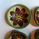 Handcrafted ceramic bowls bohemian countryside