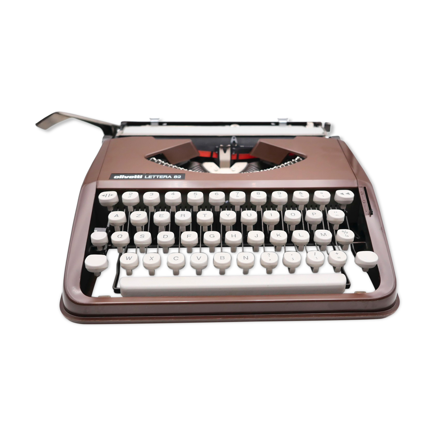 Typewriter Olivetti Lettera 82 Brown revised ribbon new