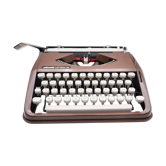 Typewriter Olivetti Lettera 82 Brown revised ribbon new