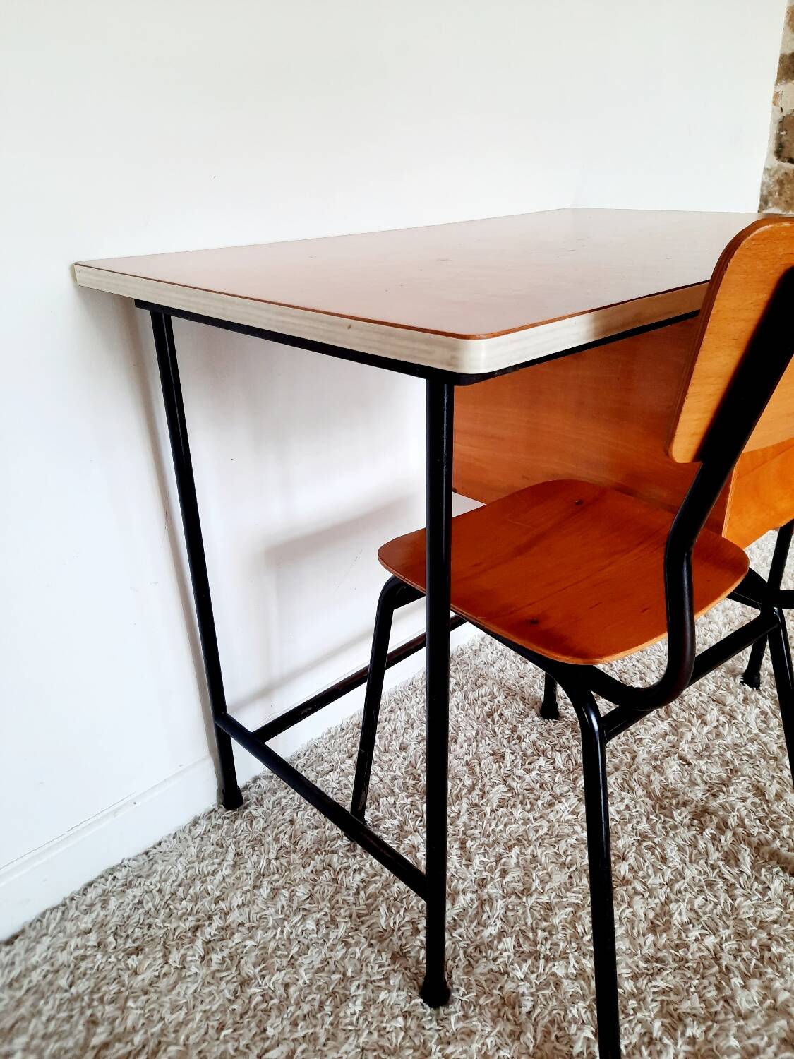 Bureau bois vintage années 50s