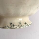 Old iron earth salad bowl, poppy model