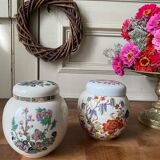 Set of two English ceramic pots