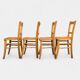 4 chaises bistrot vintage Luterma 1940