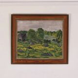 Original Swedish Oil on Panel – “Trees” by Gunnar Wärn – Signed