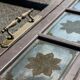 Entrance door glass bank 1910