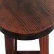Handcrafted Vintage High Stool Solid Wood Hand-Carved