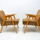 Pair of mid century Czechoslovak armchairs, 1960