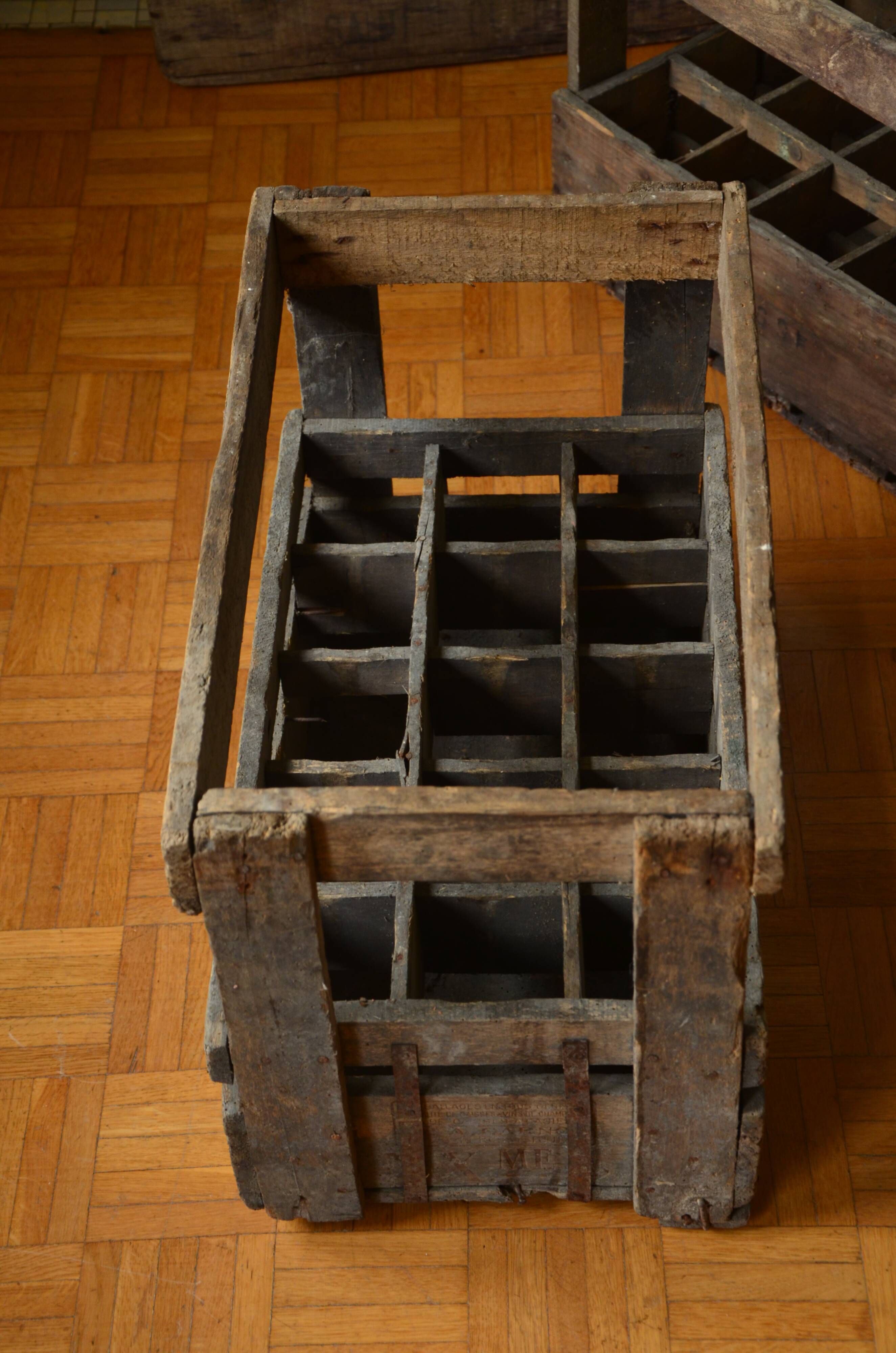 Former wooden crate 20th century brewery