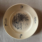 Lot de 4 assiettes  Longchamp  anciennes