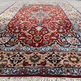 Isfahan Wool and Silk Carpet, Circa 1950
