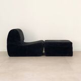 Chauffeuse vintage et pouf
