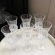 6 verres à pied Cristal d Arques
