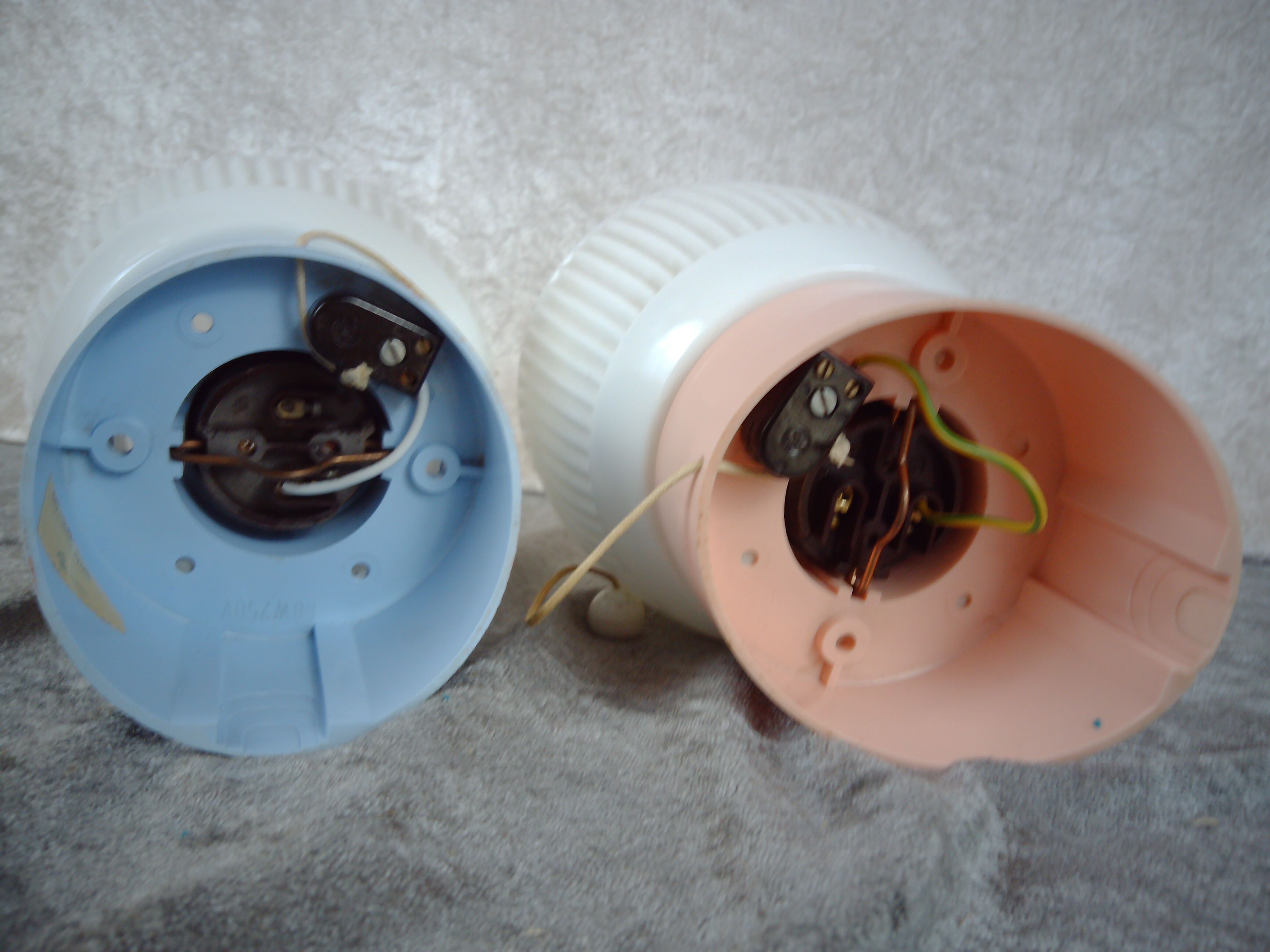 Vintage sconces, "His & Hers" set of 2. Germany 1970/80