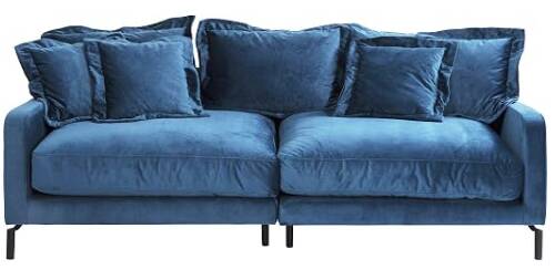 Canapé lullaby 3 seater petrol blue velvet kare design