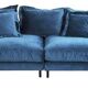 Canapé lullaby 3 seater petrol blue velvet kare design