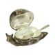 Vintage Silver Plated Butter Dish Snail EP Zinc Hong Kong 1960s