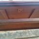 Console ancienne style louis xvi plateau bois
