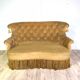 Sofa yellow velvet