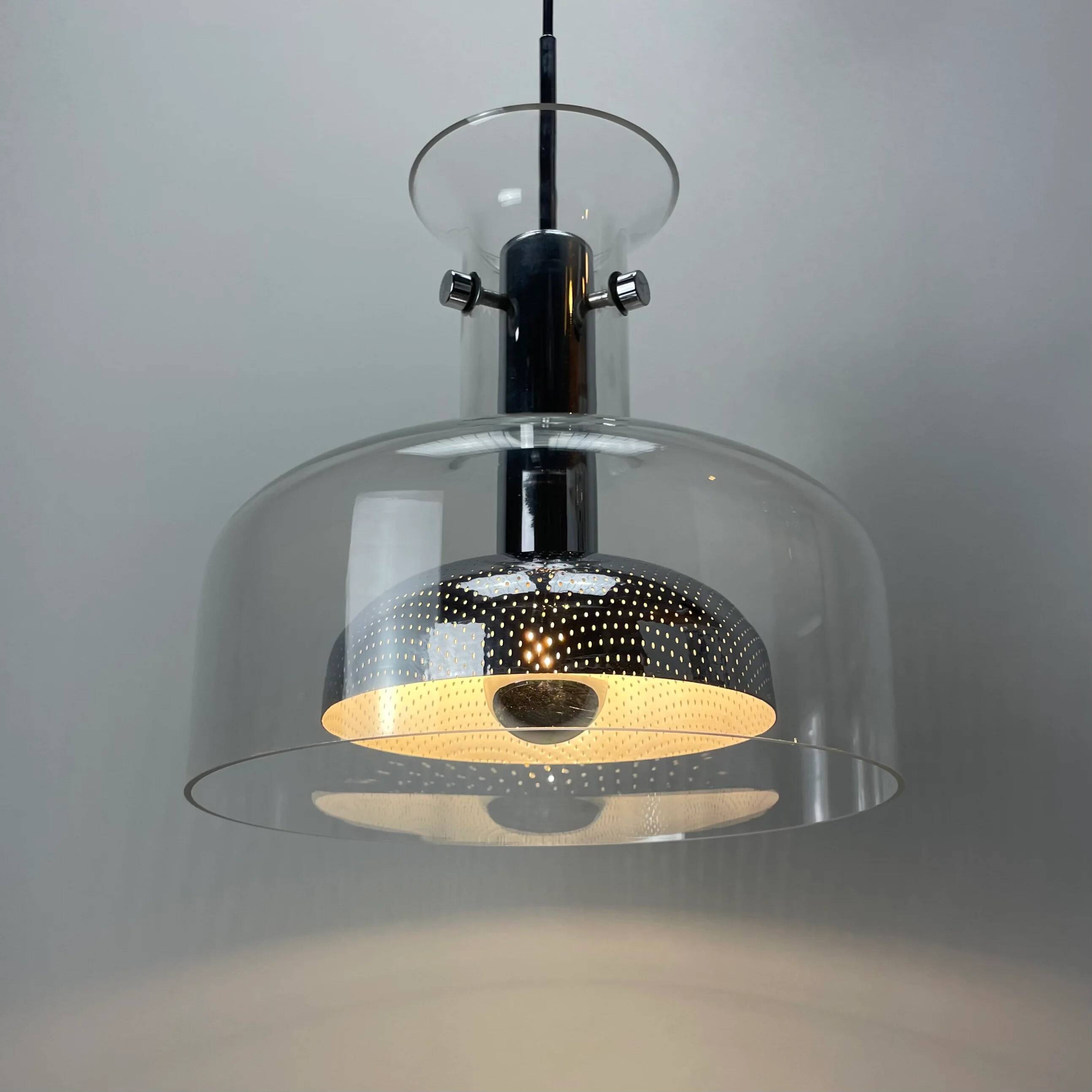 Swedish 'Crystal' suspension by Anders Pehrson for Atelje Lyktan 1970