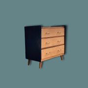 1960 compass foot chest of drawers
