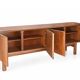 Large walnut sideboard – Restored vintage Scandinavian buffet