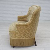 1950s, Danish 2-seater sofa, green/honing furniture velour.