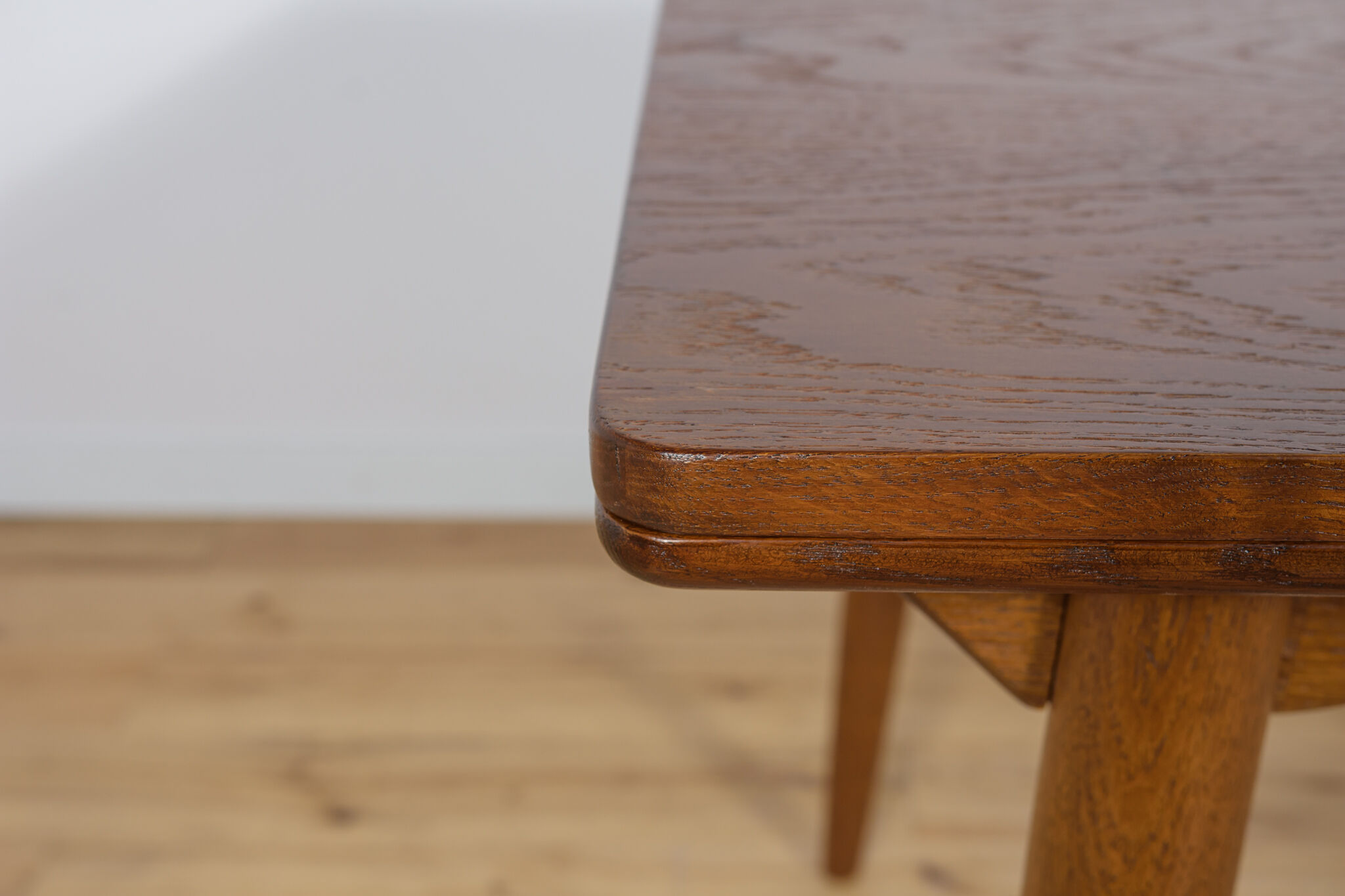 Mid Century Danish Extendable Oak Dining Table, 1960s