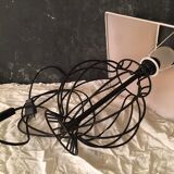 Black metal lamp foot